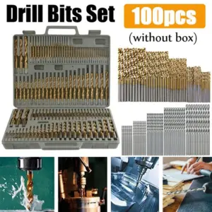 Titanium-Coated Drill Bit Set for Precision 12 S48917c058b47478c8c91c1a5d7cad5a1W