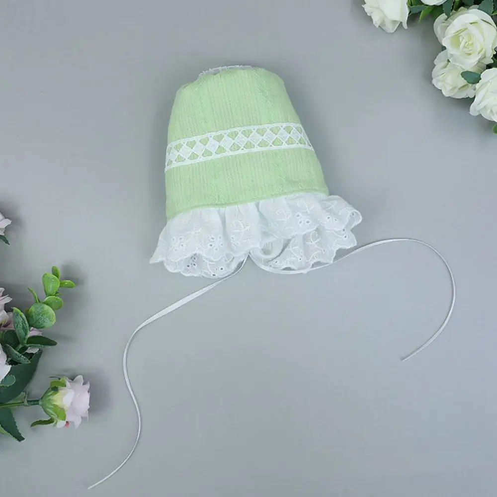 Vintage-Style White Lace Doll Bonnet for 20cm Dolls 5 Vintage-Style White Lace Doll Bonnet for 20cm Dolls - Image 5