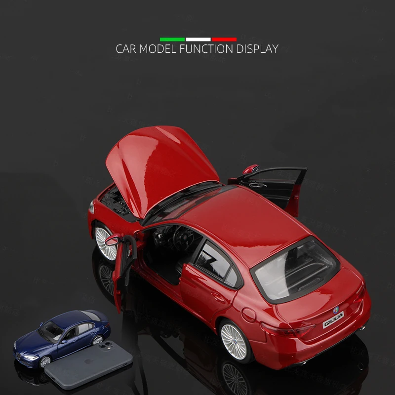 Alfa Romeo Giulia Stelvio 1:24 Scale Diecast Model 3 Alfa Romeo Giulia Stelvio 1:24 Scale Diecast Model - Image 3