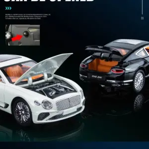 White 1:24 Bentley Continental GT Diecast Model 14 S48f5114b6ec943539f2c124bdd151469D