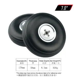 RC PU Wheels 5.5-8.5 Inches for Model Aircraft 16 S490ef0ce53ed47c3835cac7da9c895ec2