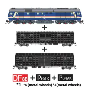 HO 1/87 Scale Model Train Set with Locomotive 9 S49256af4a41948deb85f29d240038577A