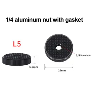 Durable Black Aluminum Camera Lock Knob 19 S4925ffc1ef75408189914e498d1b2003w