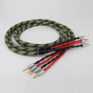 LS-180 OCC Silver Speaker Cable with BFA Plugs 7 S493112c878a04c6fbfc8c472be6c1d77x