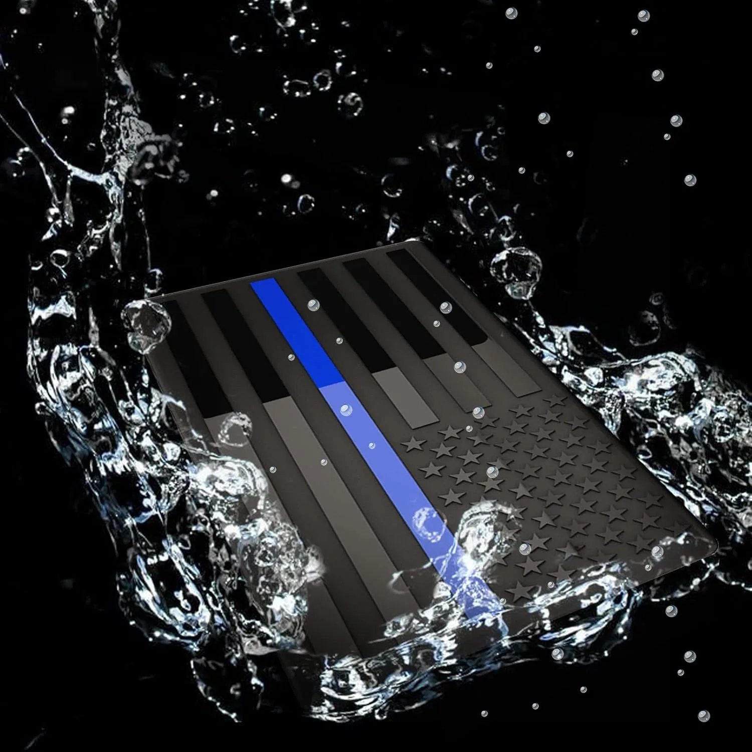 Embossed 3D Metal American Flag Decals Set 3 Embossed 3D Metal American Flag Decals Set - Image 3