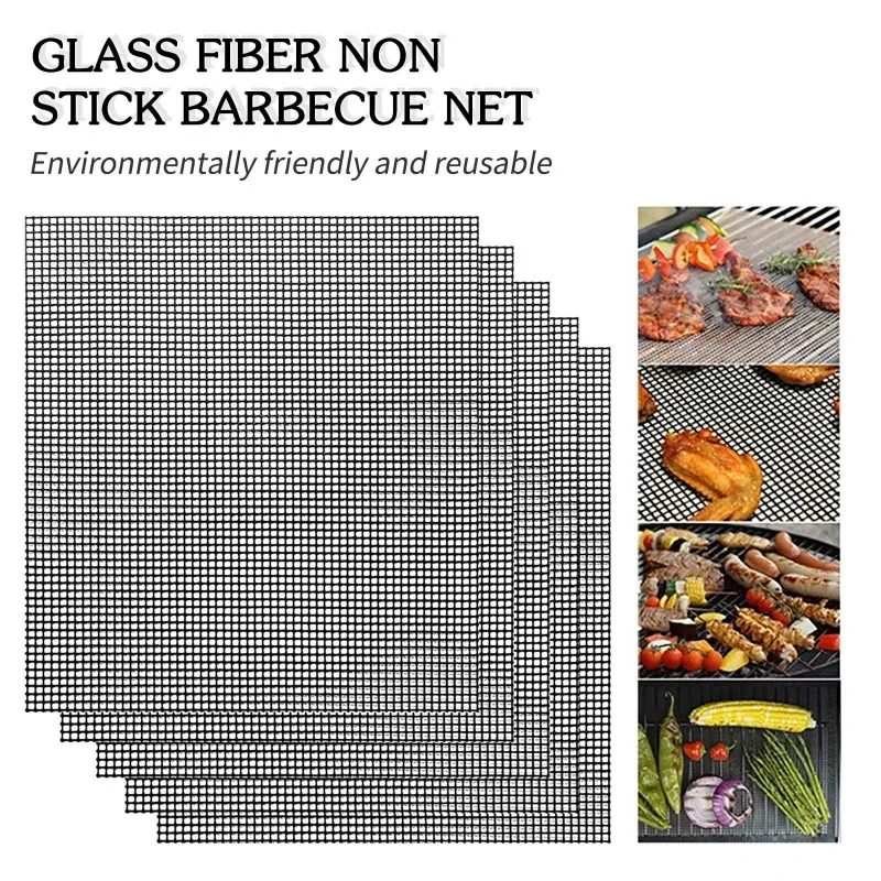Non-Stick Nylon Grill Mat 40x30cm 3 Non-Stick Nylon Grill Mat 40x30cm - Image 3