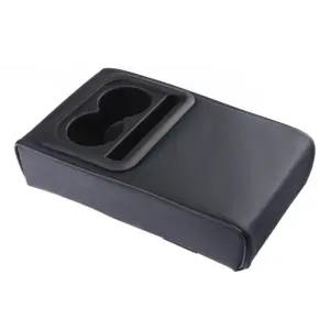 Luxury Car Armrest Cushion with Cup Holders 15 S494b1cd5c0e74670b88e60febd5358bck