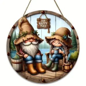 Rustic Aluminum Holiday Sign 8" Outdoor Decor 12 S494dd9bfa4254466b82b44bafd9483567