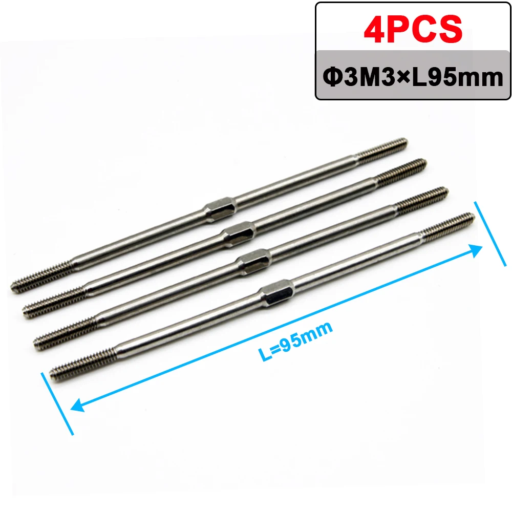 Stainless Steel RC Push Rod Set 4 pcs 8 Stainless Steel RC Push Rod Set 4 pcs - Image 8
