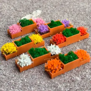 Vibrant Miniature Flower Bed Set for Dioramas 12 S49584ec8edae476fb4ff1e2ac87f937bF
