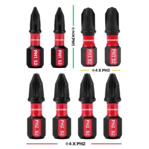 Impact Tough Phillips Screwdriver Bits Set (30-49 pcs)