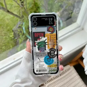 Retro Vintage Collage Phone Case for Samsung Z Flip 18 S49940f63313341b2a38d0cfa24be0700B