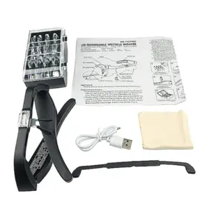 Black USB Rechargeable Magnifying Glasses with LED Lights 13 S49c86ae93b1d49b9996905d99e08b7d6y