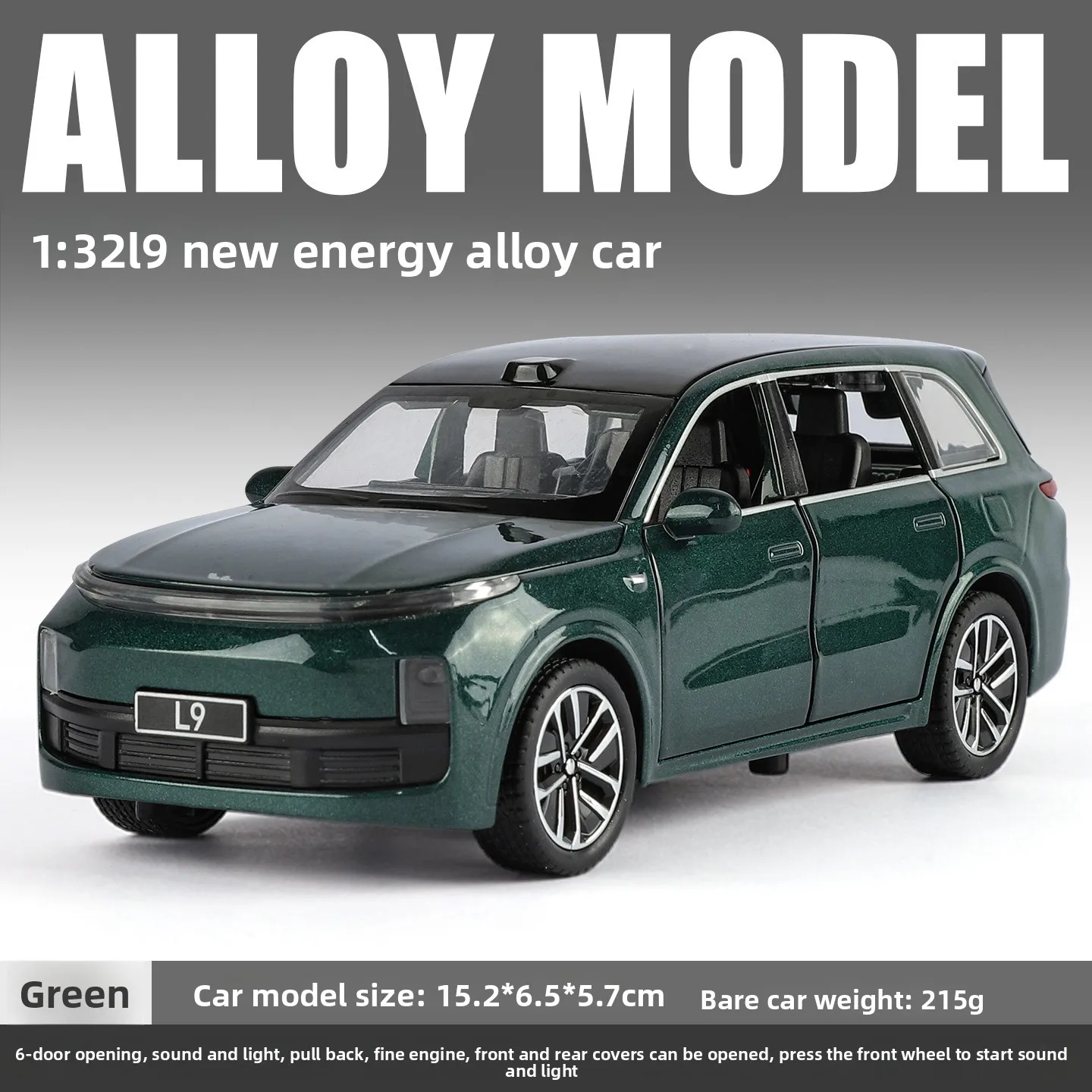 1:32 Scale Li Auto L9 SUV Diecast Model 8 1:32 Scale Li Auto L9 SUV Diecast Model - Image 8