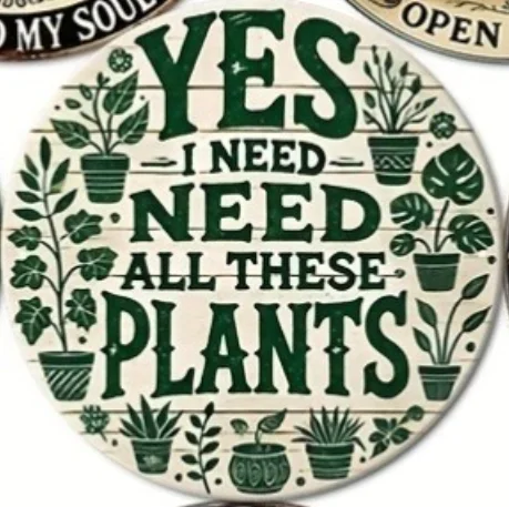 Vintage Floral Garden Plaque 8-inch Aluminum Decor 7 Vintage Floral Garden Plaque 8-inch Aluminum Decor - Image 7