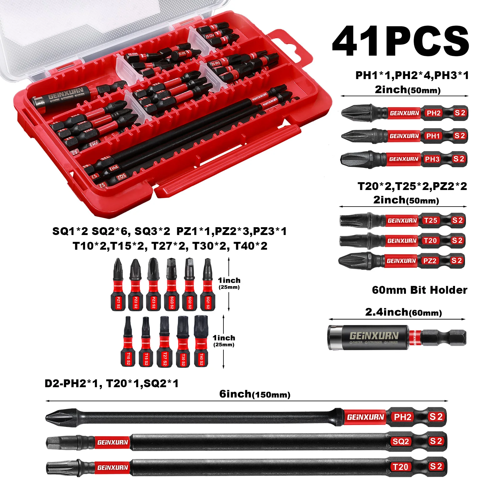Professional Impact Screwdriver Bit Set 41 pcs 7 Professional Impact Screwdriver Bit Set 41 pcs - Image 7