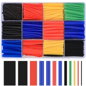 Multicolor Heat Shrink Tubing Kit (800+ pcs)