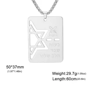 Elegant Stainless Steel Judaism Star Necklace 17 S4a0bc7e598cb4c30b558b4d18988e926Y