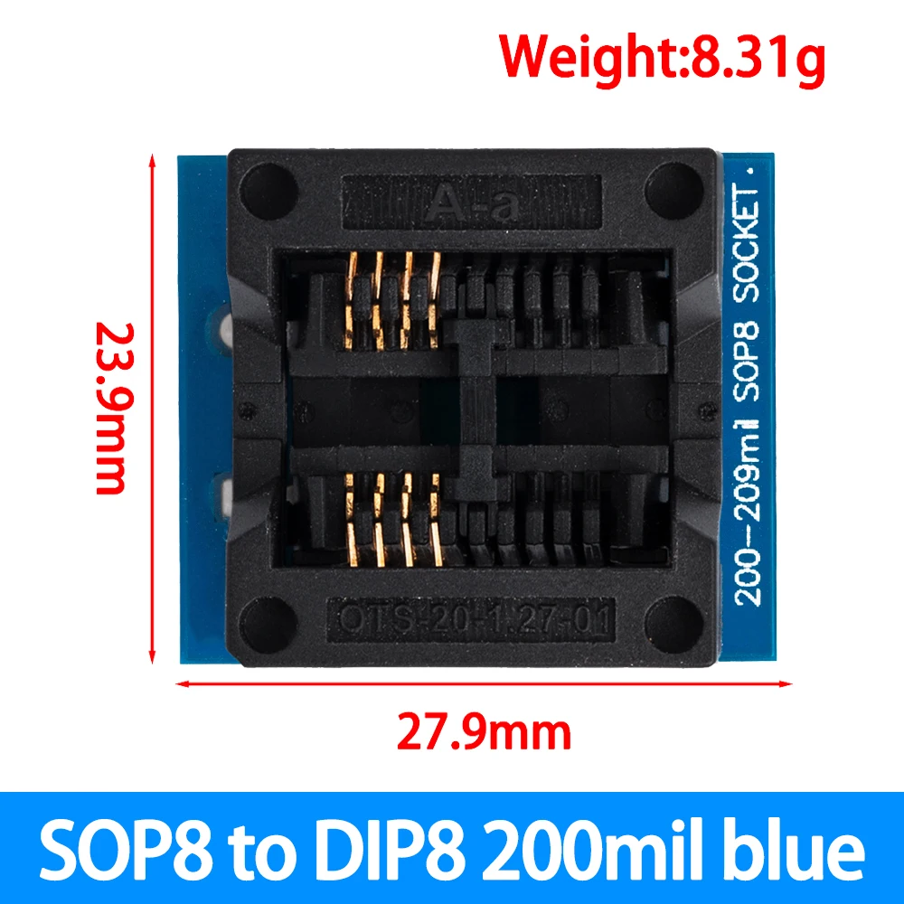SOP16 to DIP8 Wide-Body IC Adapter Socket 7 SOP16 to DIP8 Wide-Body IC Adapter Socket - Image 7