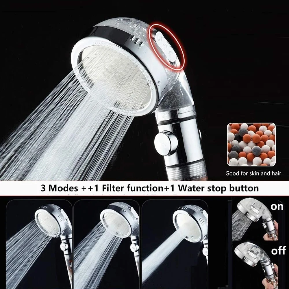 Modern Handheld Shower Head with Filtration Technology 2 Modern Handheld Shower Head with Filtration Technology - Image 2
