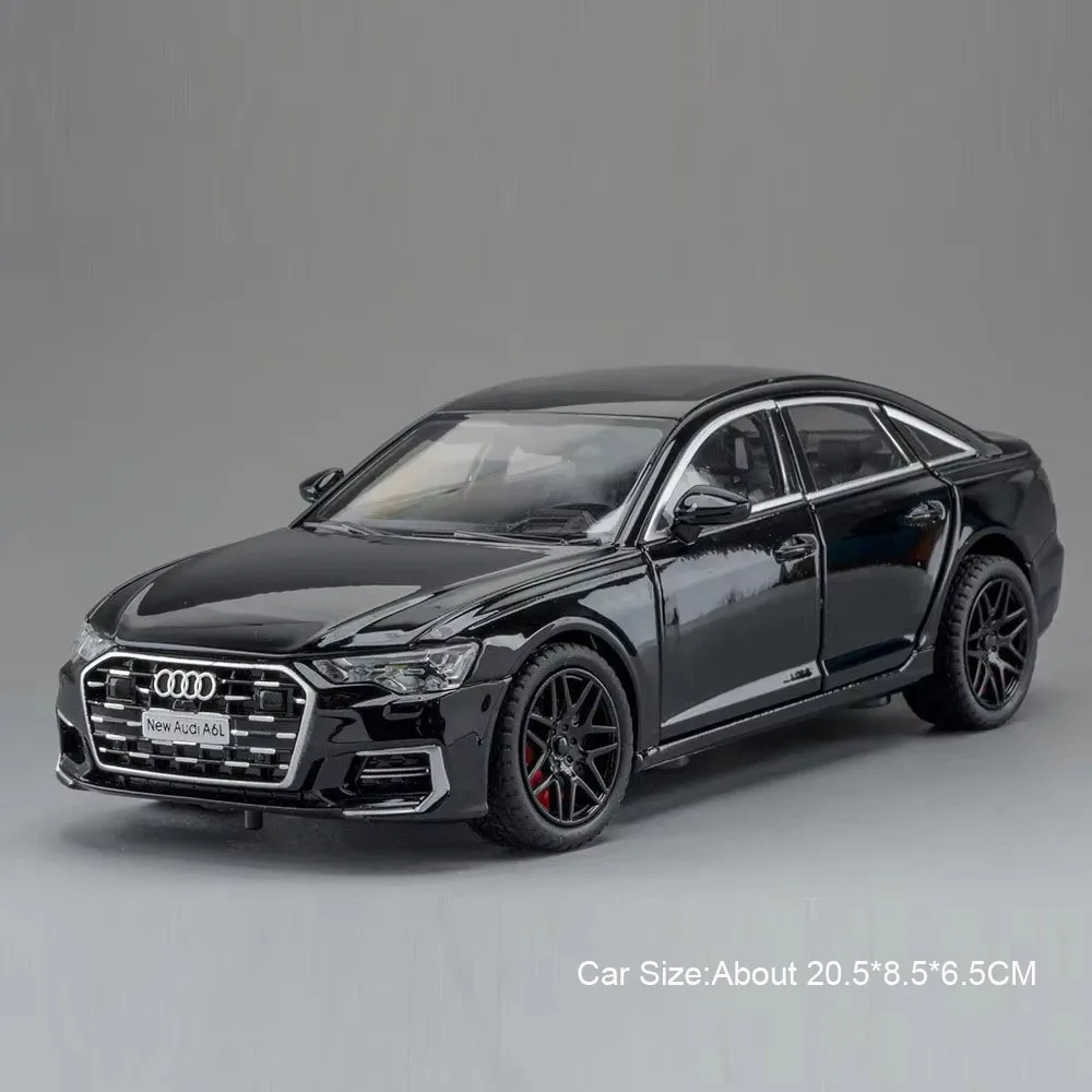 Black 1:24 Scale Diecast A6L Model Car 7 Black 1:24 Scale Diecast A6L Model Car - Image 7