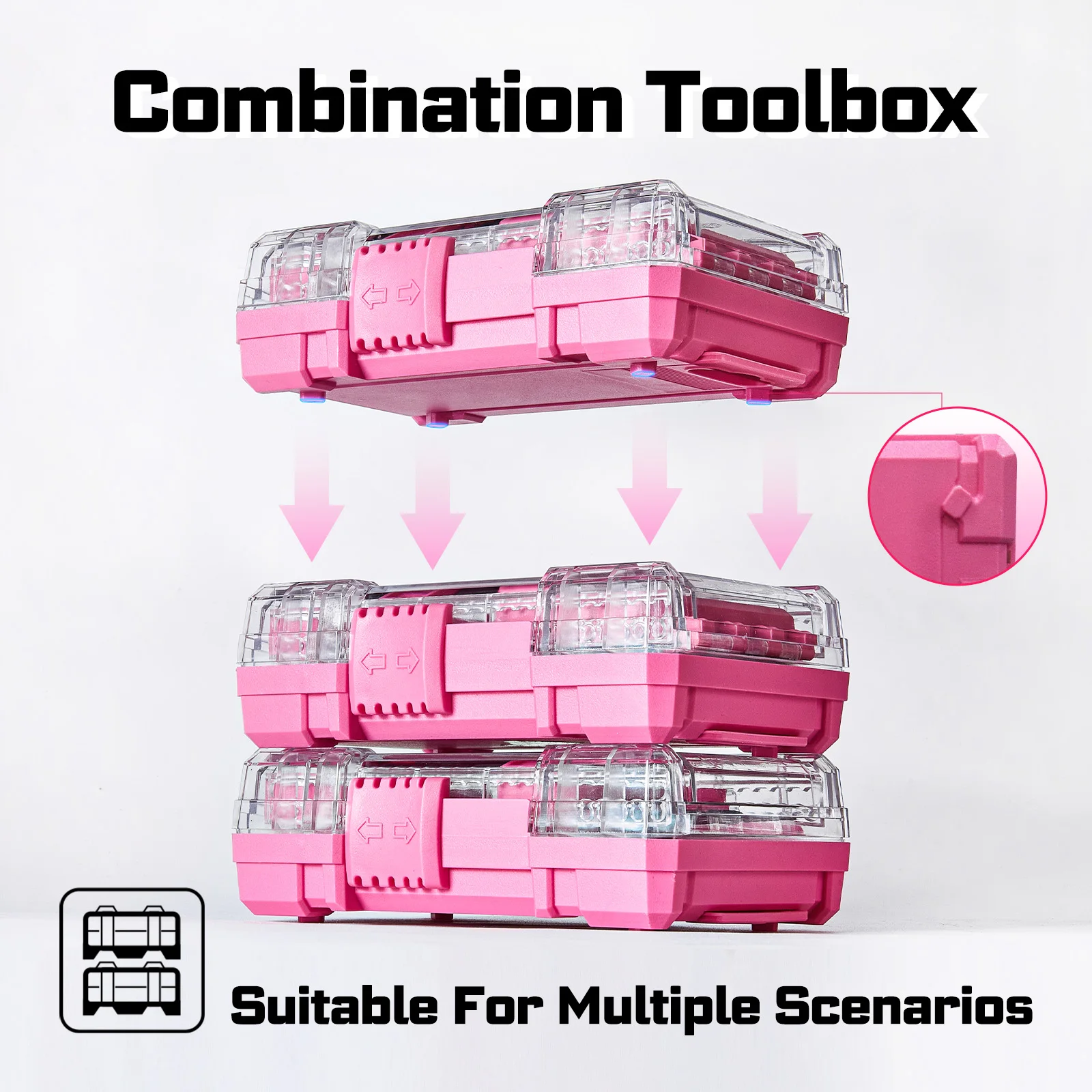 Pink 45-Piece Impact Screwdriver Bit Set 3 Pink 45-Piece Impact Screwdriver Bit Set - Image 3