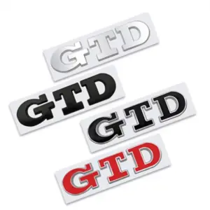 VW GTD Alloy Emblem Badge for Volkswagen