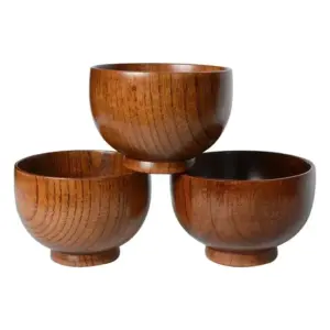 Japanese-Style Wooden Bowls Collection 15 S4b173e9bfb7e4e21acb4b8313dfaf334A
