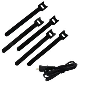 Reusable Black Nylon Cable Ties 150mm x 12mm (100 Pack)