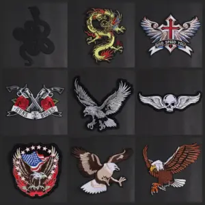 Large Eagle and Tiger Embroidery Patch