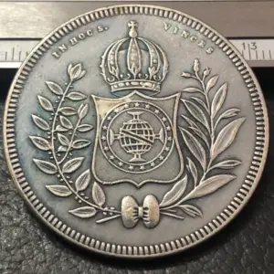 1843 Vintage European 1200 Reis Coin Replica 4 S4b5b22da78ea4711bba7ff81685b2b9cZ