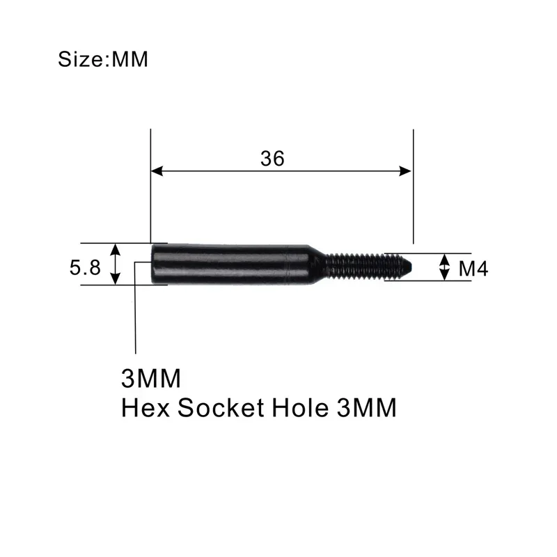 Black Tremolo Bridge Saddle Screw Set for Floyd Rose 2 Black Tremolo Bridge Saddle Screw Set for Floyd Rose - Image 2