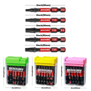 Impact Torx Screwdriver Bits Set 45-Piece, Alloy Steel 8 S4b798e6a38504118bddc166b87ad6ccah