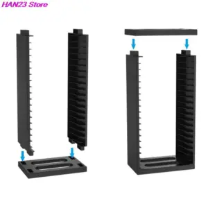 Black Gaming Disc Storage Tower for PS4 and Xbox 11 S4b7effc817ec49b5b0c84d869ba09785A