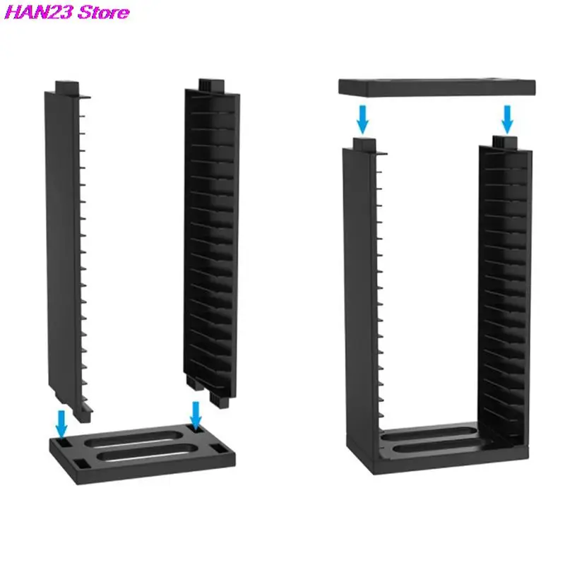 Black Gaming Disc Storage Tower for PS4 and Xbox 5 Black Gaming Disc Storage Tower for PS4 and Xbox - Image 5