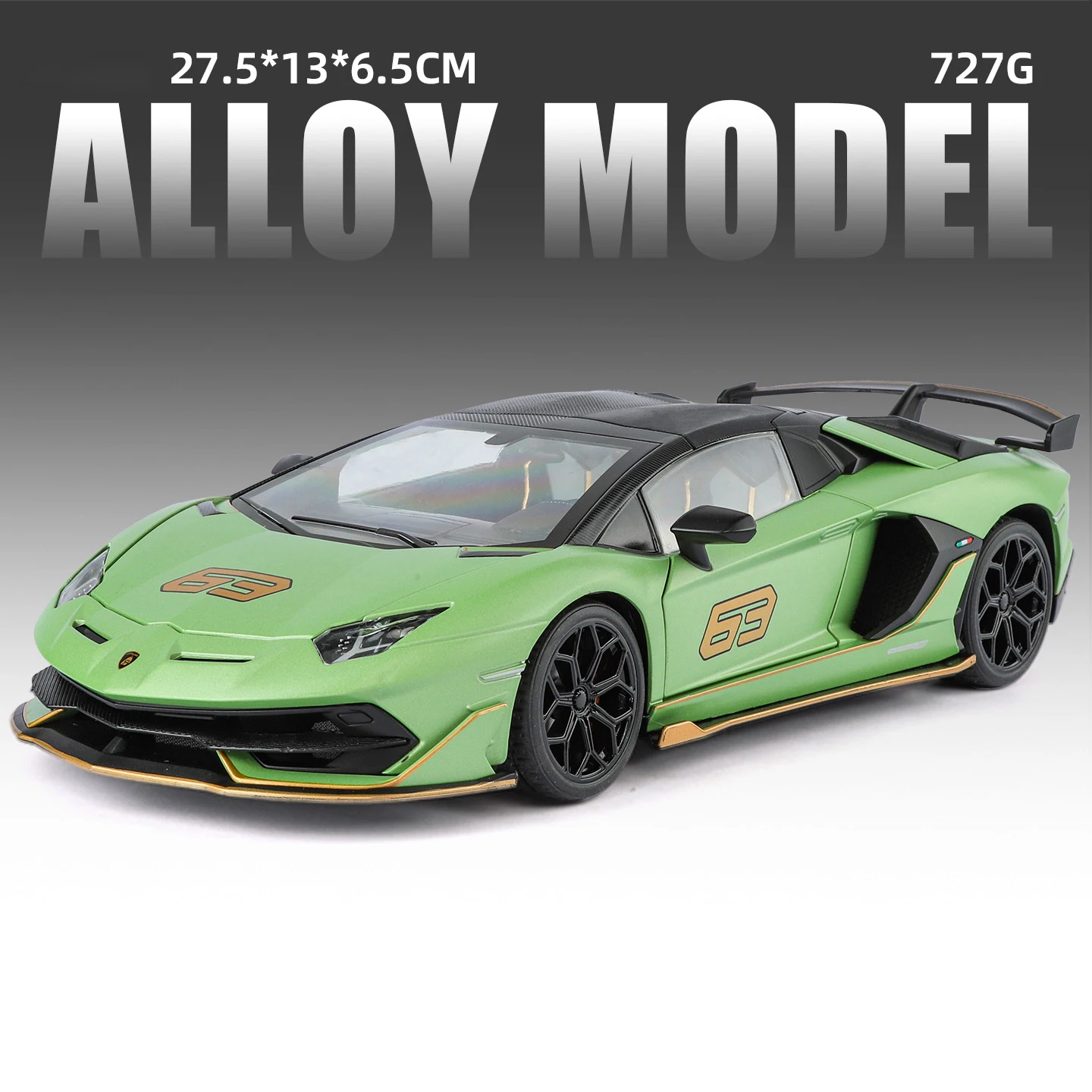 1:18 Lamborghini Aventador SVJ 63 Diecast Model 7 1:18 Lamborghini Aventador SVJ 63 Diecast Model - Image 7