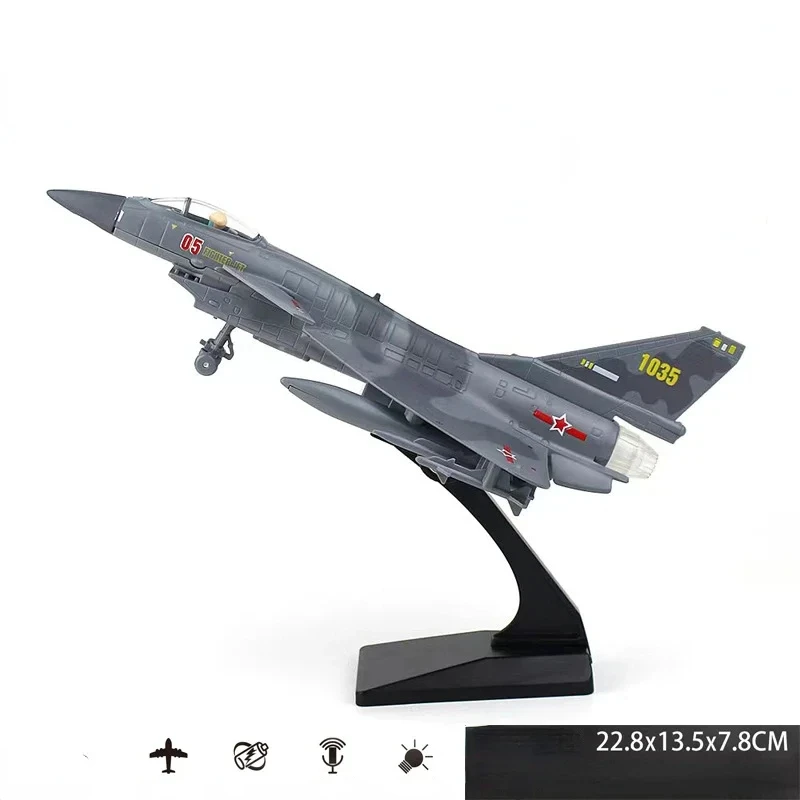 Diecast J-10 Fighter Jet Model in Blue or Gray 8 Diecast J-10 Fighter Jet Model in Blue or Gray - Image 8