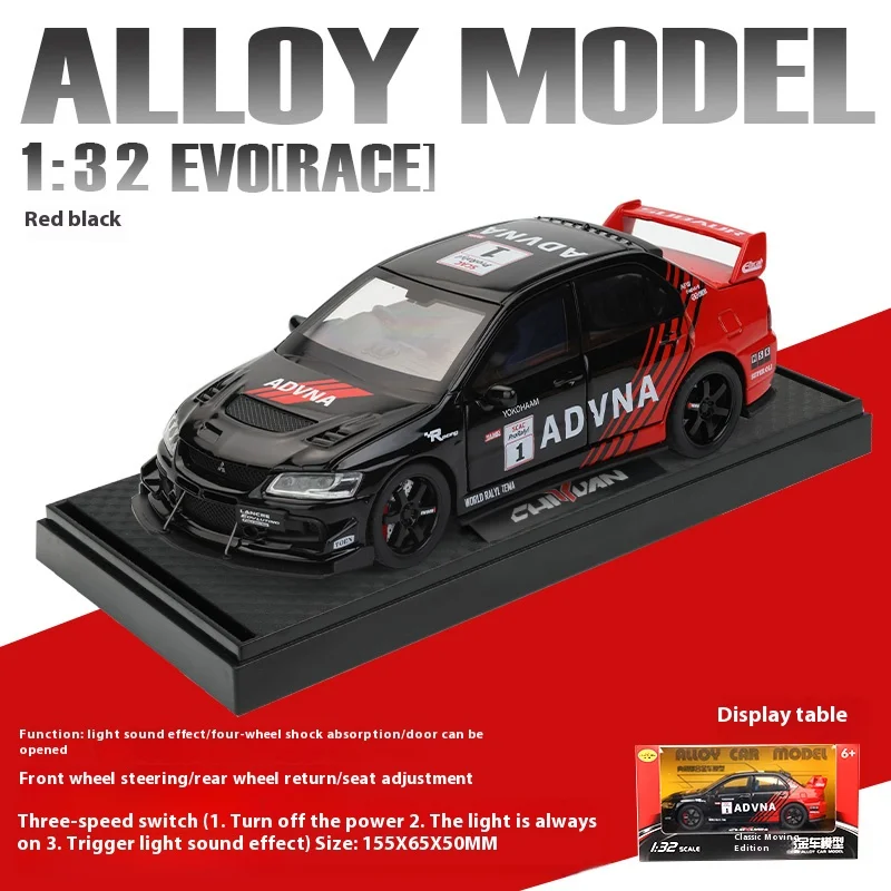 Vivid Yellow Mitsubishi EVO 1:32 Diecast Model 10 Vivid Yellow Mitsubishi EVO 1:32 Diecast Model - Image 10