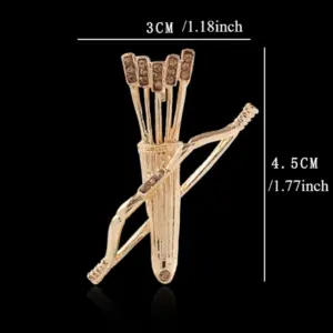 Vintage Bow and Arrow Brooch Pin in Gold/Silver 7 S4c0e73906f074c6c85f099abb74e6011Z