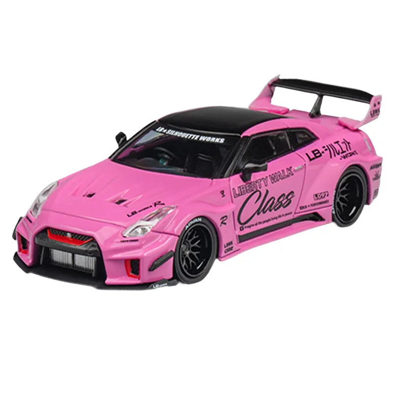 Hot Pink Nissan GTR R35 LBWK Diecast Model 5 Hot Pink Nissan GTR R35 LBWK Diecast Model - Image 5