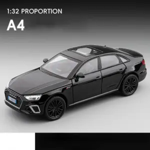 White 1:32 Diecast Car Model with Sound 14 S4c2b0d9bde0f4e0f93021dc28277aff1t