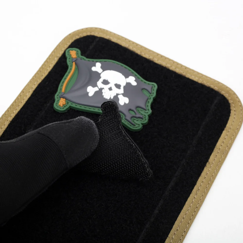Rugged Glow-in-Dark Pirate Skull Patch 6 Rugged Glow-in-Dark Pirate Skull Patch - Image 6