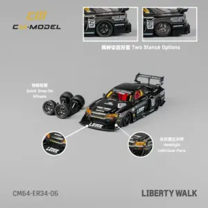 Nissan GTR35 RR Super Silhouette ER34 1:64 Diecast 13 S4c3d19fcf37c49f1a6e5c1d7dac4d317W 2