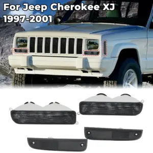 Jeep XJ Signal Light Set 1997-2001 Smoke 9 S4c490c99e80848a596e56a1a810664fe8