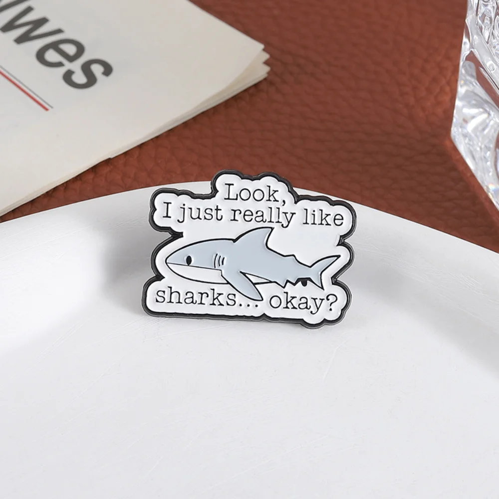 Playful Shark Brooch Set for Men and Women 5 Playful Shark Brooch Set for Men and Women - Image 5