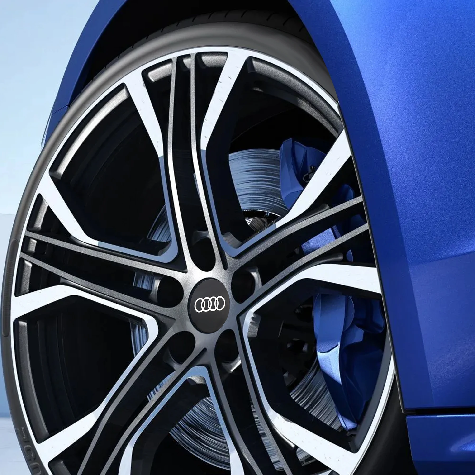 Premium Aluminum Hub Cap Stickers for Vehicles 2 Premium Aluminum Hub Cap Stickers for Vehicles - Image 2