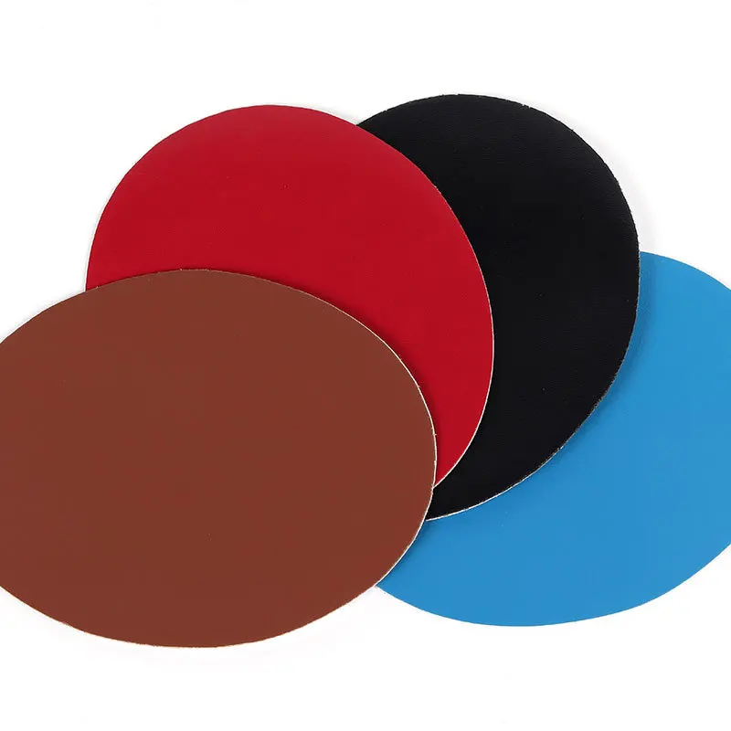 Round Leather Self-Adhesive Patches 13.5 x 11 cm 2 Round Leather Self-Adhesive Patches 13.5 x 11 cm - Image 2