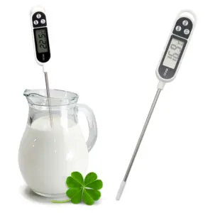 White Digital Food Thermometer with Stainless Steel Probe 11 S4ce3b963895c4e15ab2b51f8e95b278co