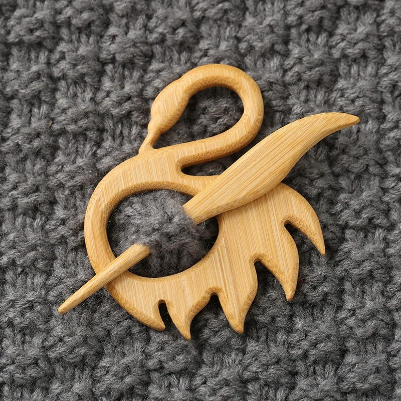 Wooden Brooch with Animal Motifs 3 Wooden Brooch with Animal Motifs - Image 3