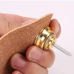 Universal Metal Guitar Strap Lock in Silver, Gold, Black 9 S4cf3f747ca434c8f924c774f0be3fd41J